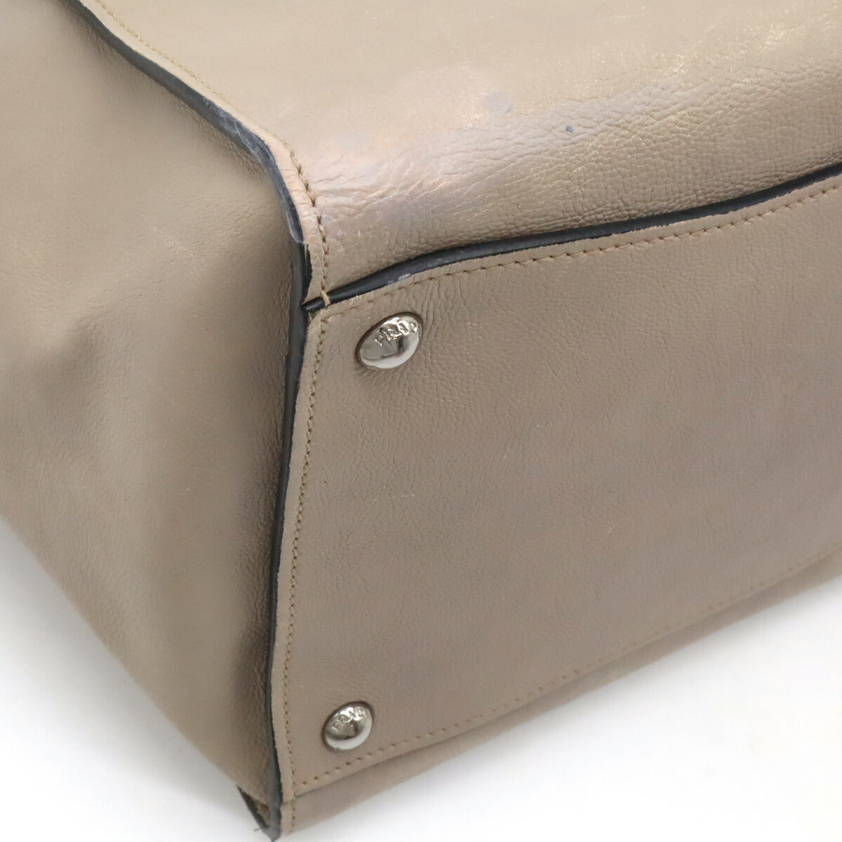 Prada 2Way Bag Leather Travel Bag 2