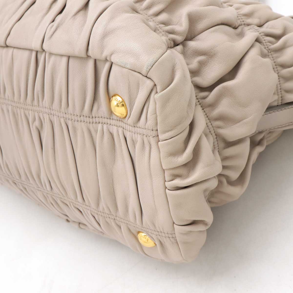 Prada Gaufre 2Way Bag Leather Travel Bag