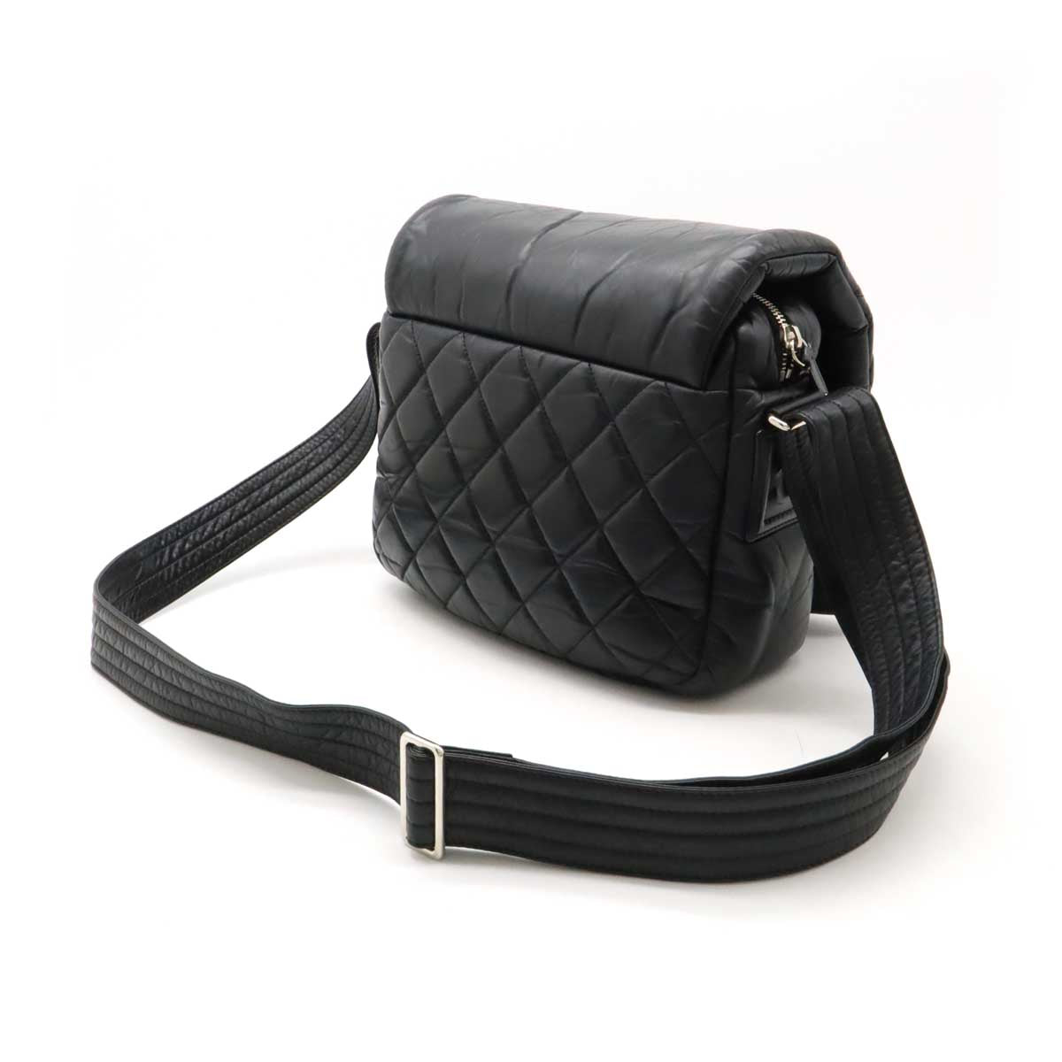 Chanel All Leather Coco Cocoon Matelasse Shoulder Bag