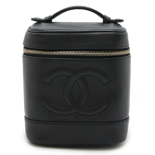 Coco Mark Caviar Skin Vanity Bag Refined