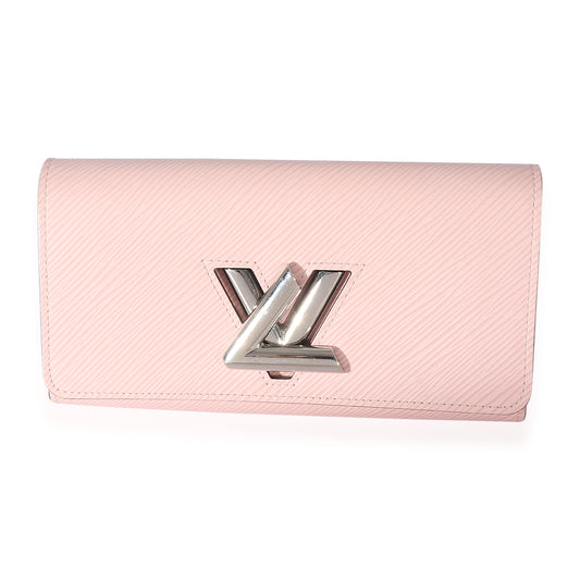 Louis Vuitton Rose Epi Twist Leather Wallet Case