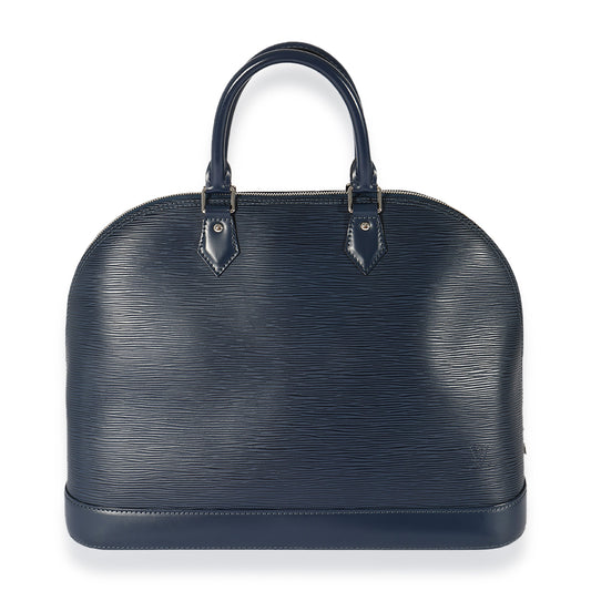 Louis Vuitton Indigo Epi Alma GM Handbag