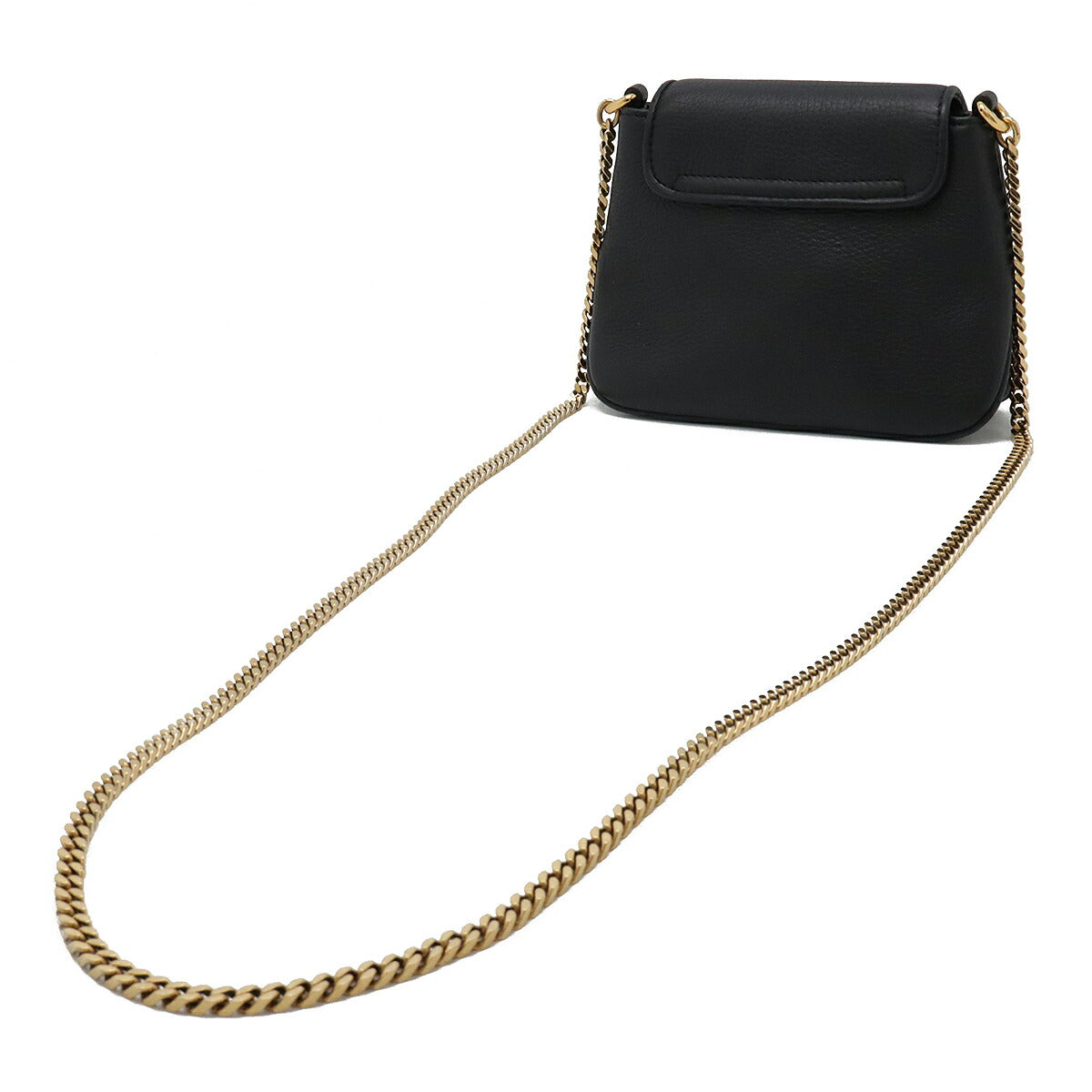 Gucci Double Detail Shoulder Bag Leather