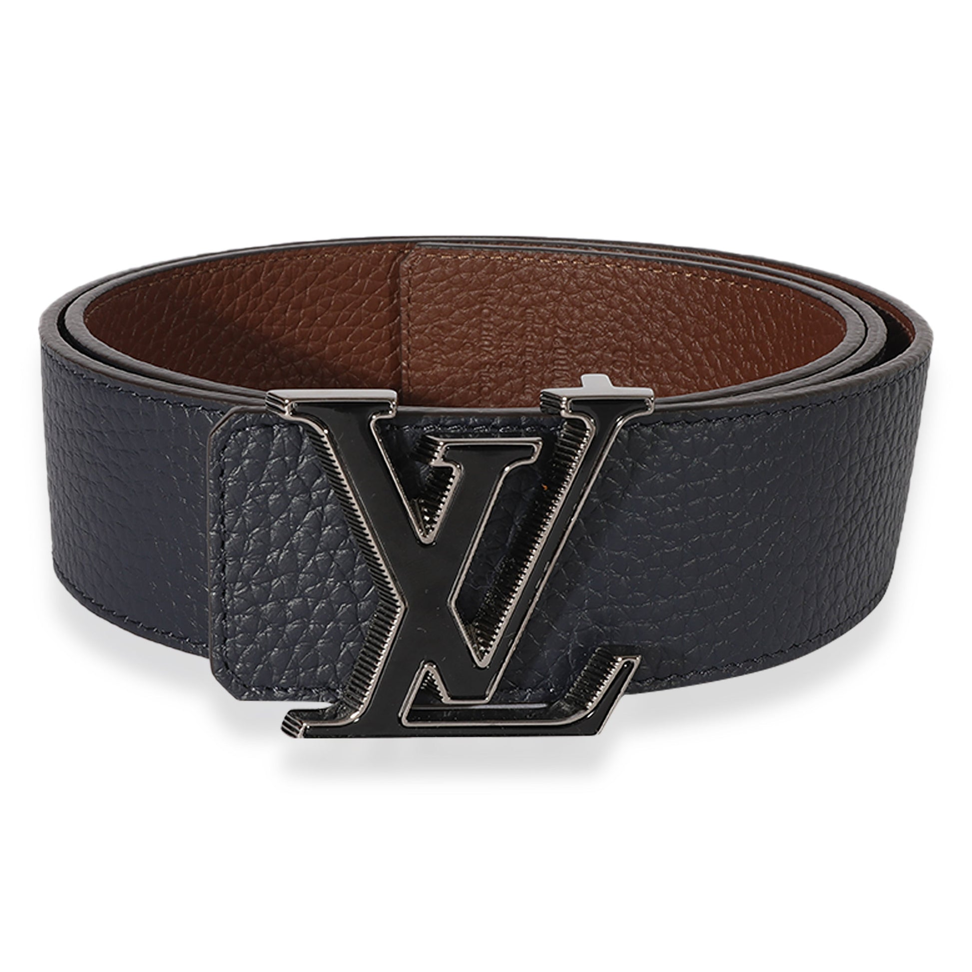 Louis Vuitton Tilt 44 90 Monogram Leather Black Belt