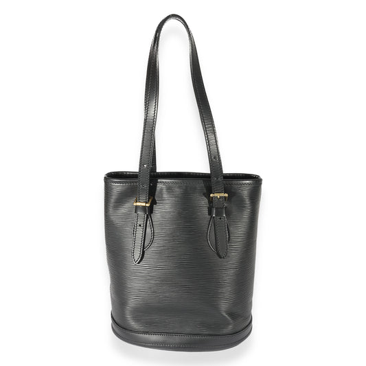 Louis Vuitton Epi Petit Leather Black Bucket Bag