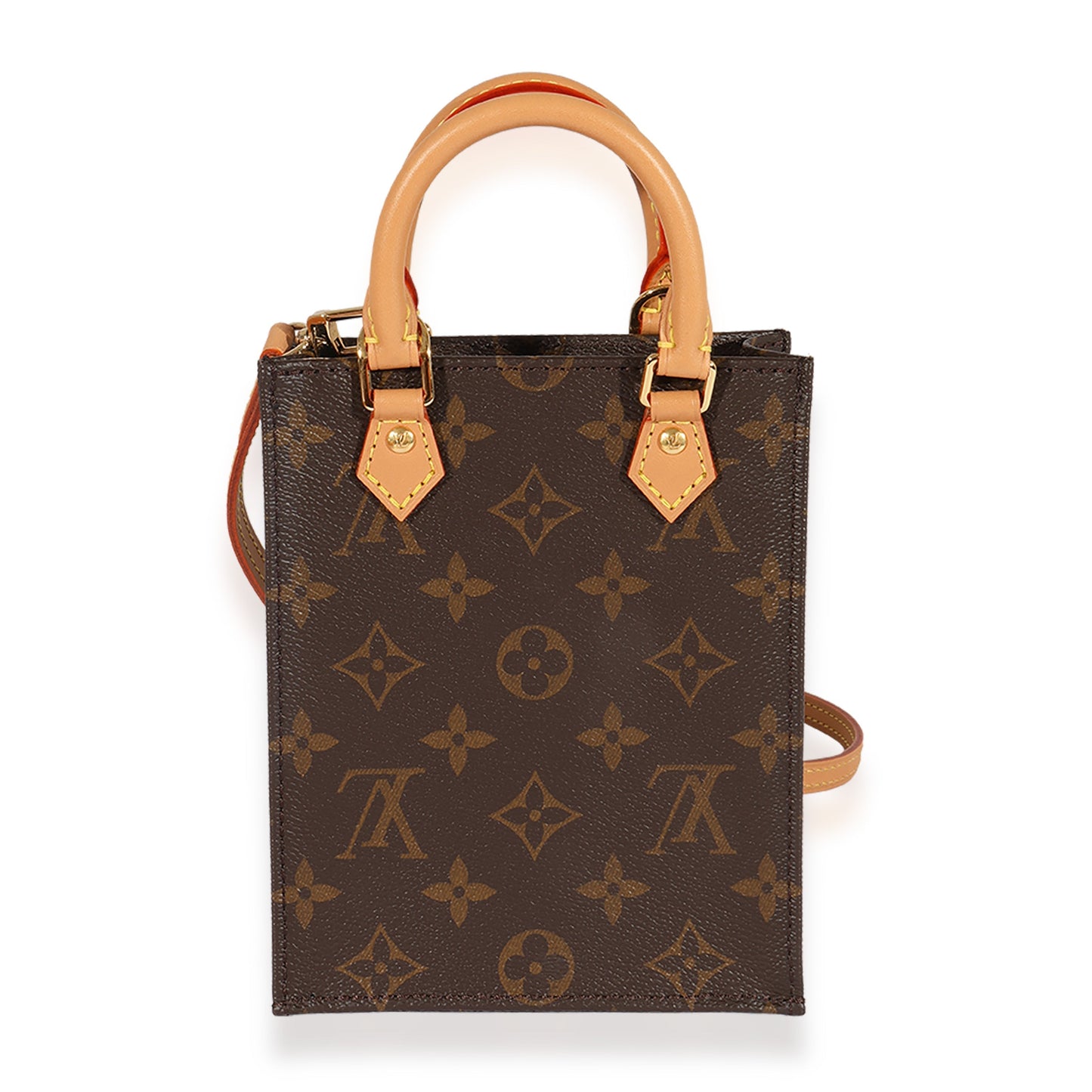 Louis Vuitton Petit Sac Plat Monogram Canvas Handbag 3