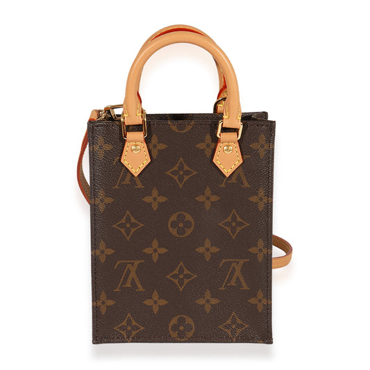 Louis Vuitton Petit Sac Plat Monogram Canvas Handbag 3