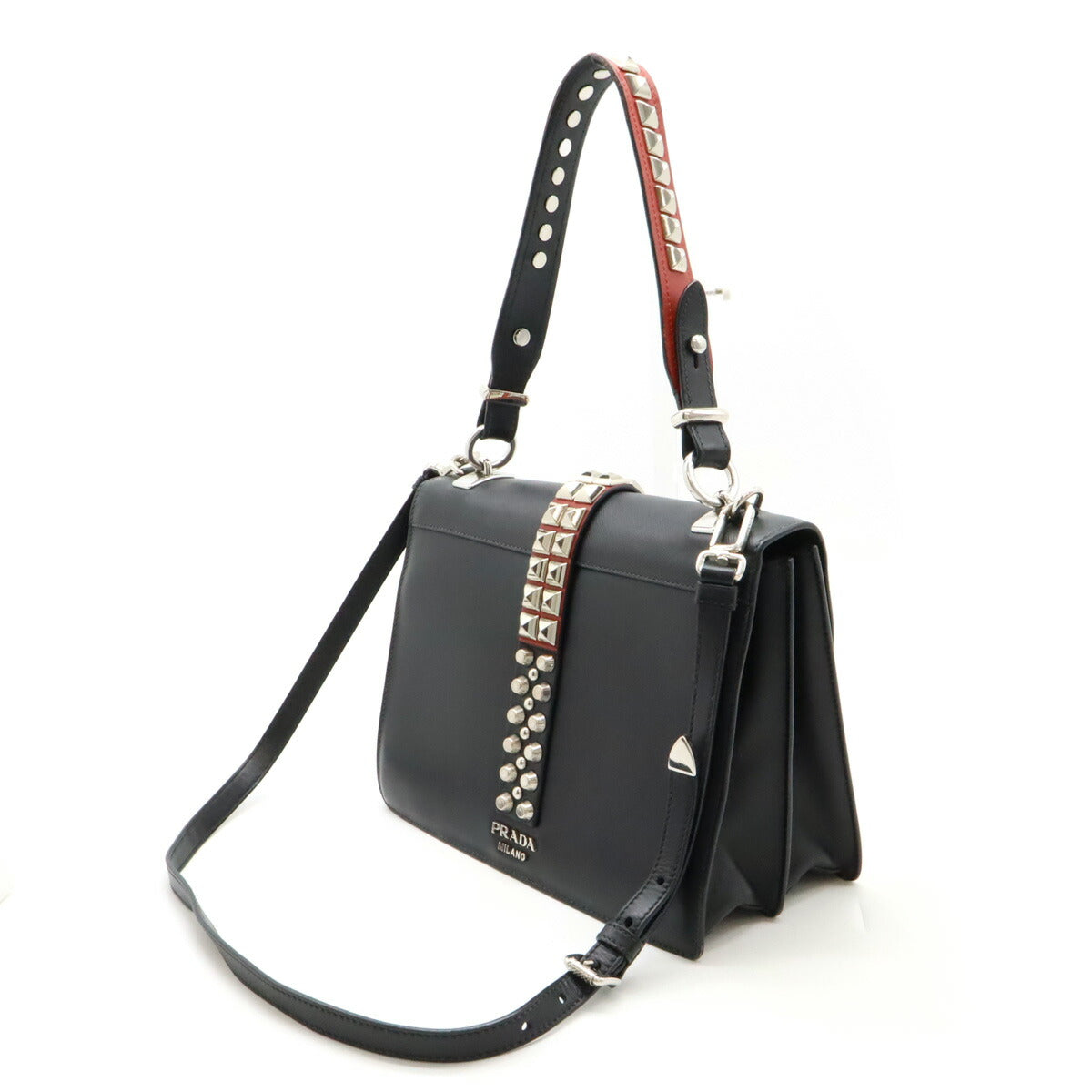 Prada 1Ba179 2Way Bag Saffiano Travel Bag