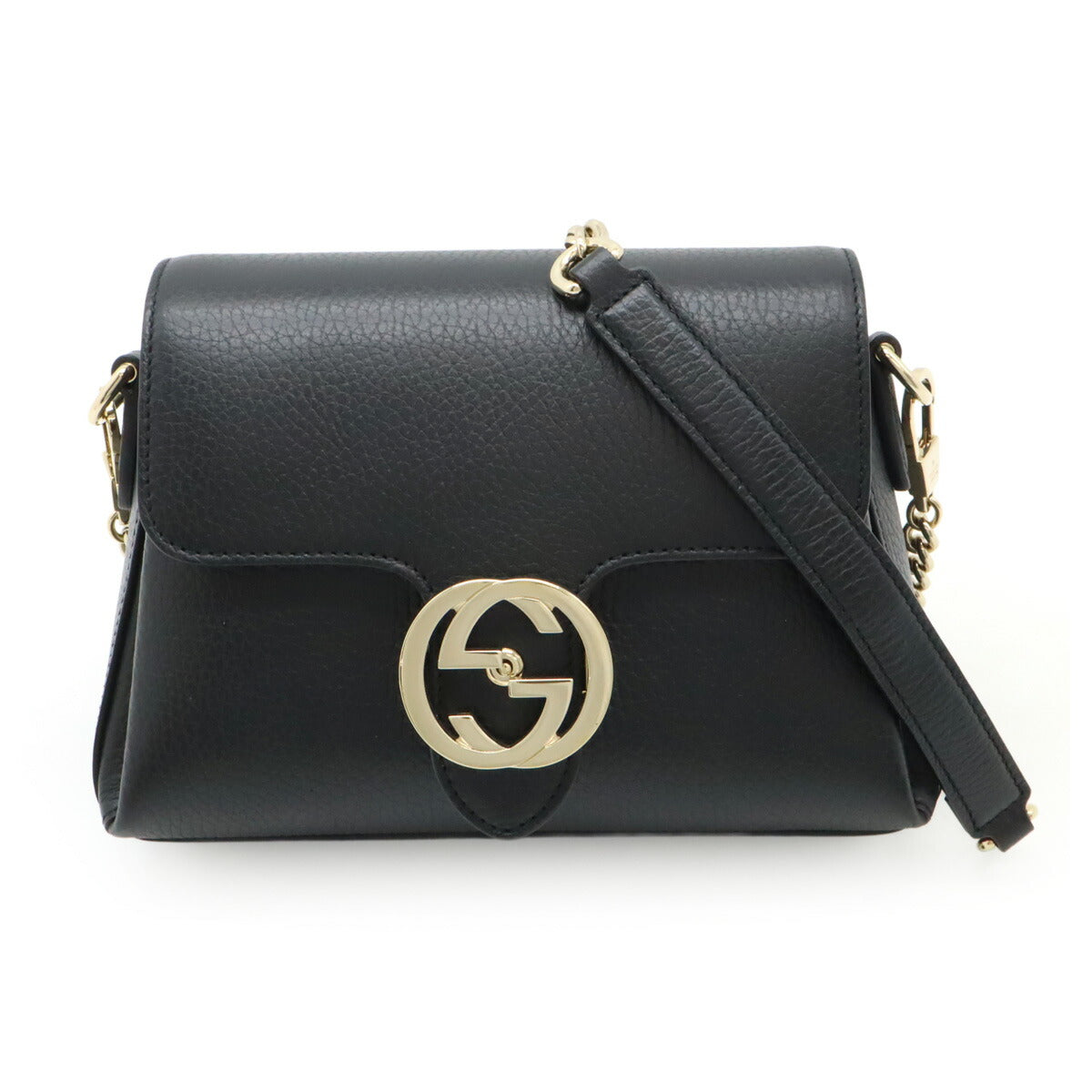 Gucci Interlocking 2Way Shoulder Bag Leather