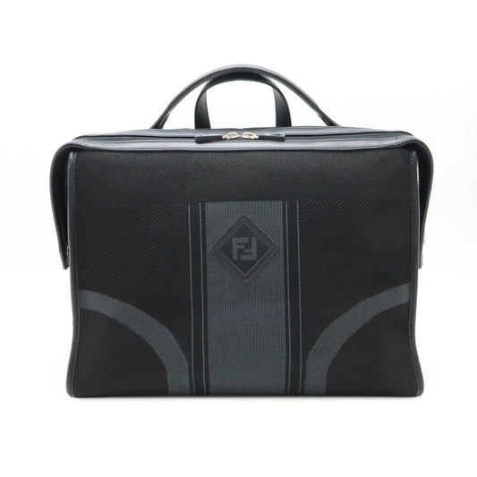 Fendi 7Va400 Business Bag Leather Canvas Travel Bag
