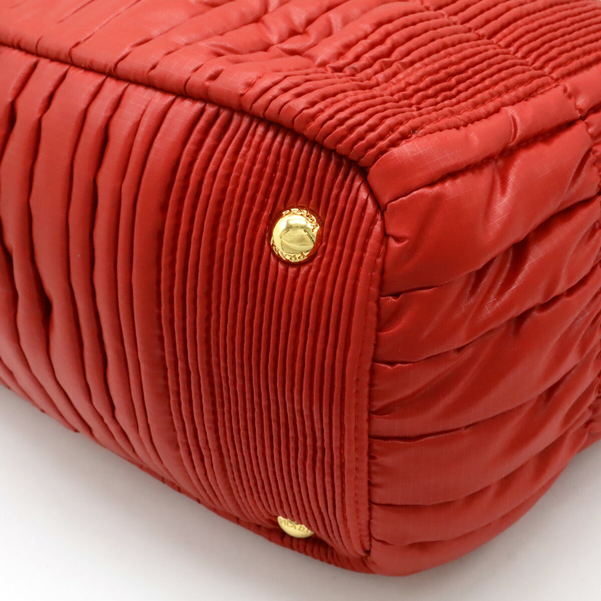 Prada Tessuto Impuntu 2Way Bag Leather Nylon Travel Bag
