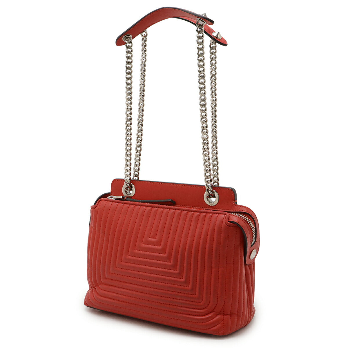 Fendi Dotcom Click 2Way Shoulder Bag Leather