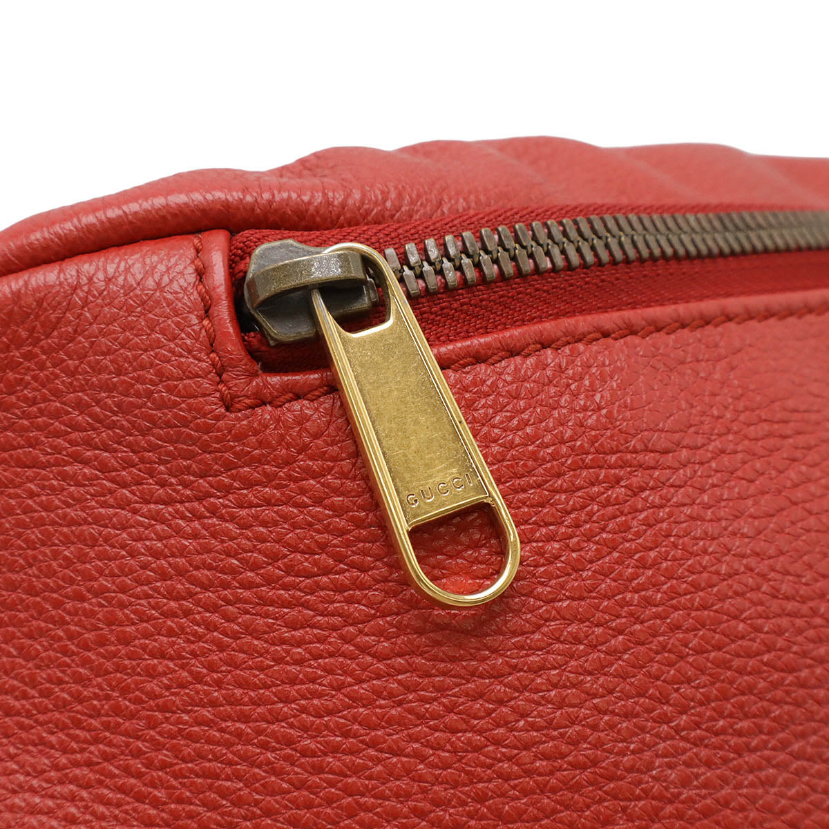 Gucci Print Waist Bag Leather Travel Bag