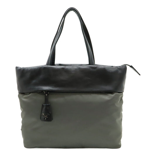 Prada 1Bg047 Nappa 2Way Tote Bag Leather Nylon