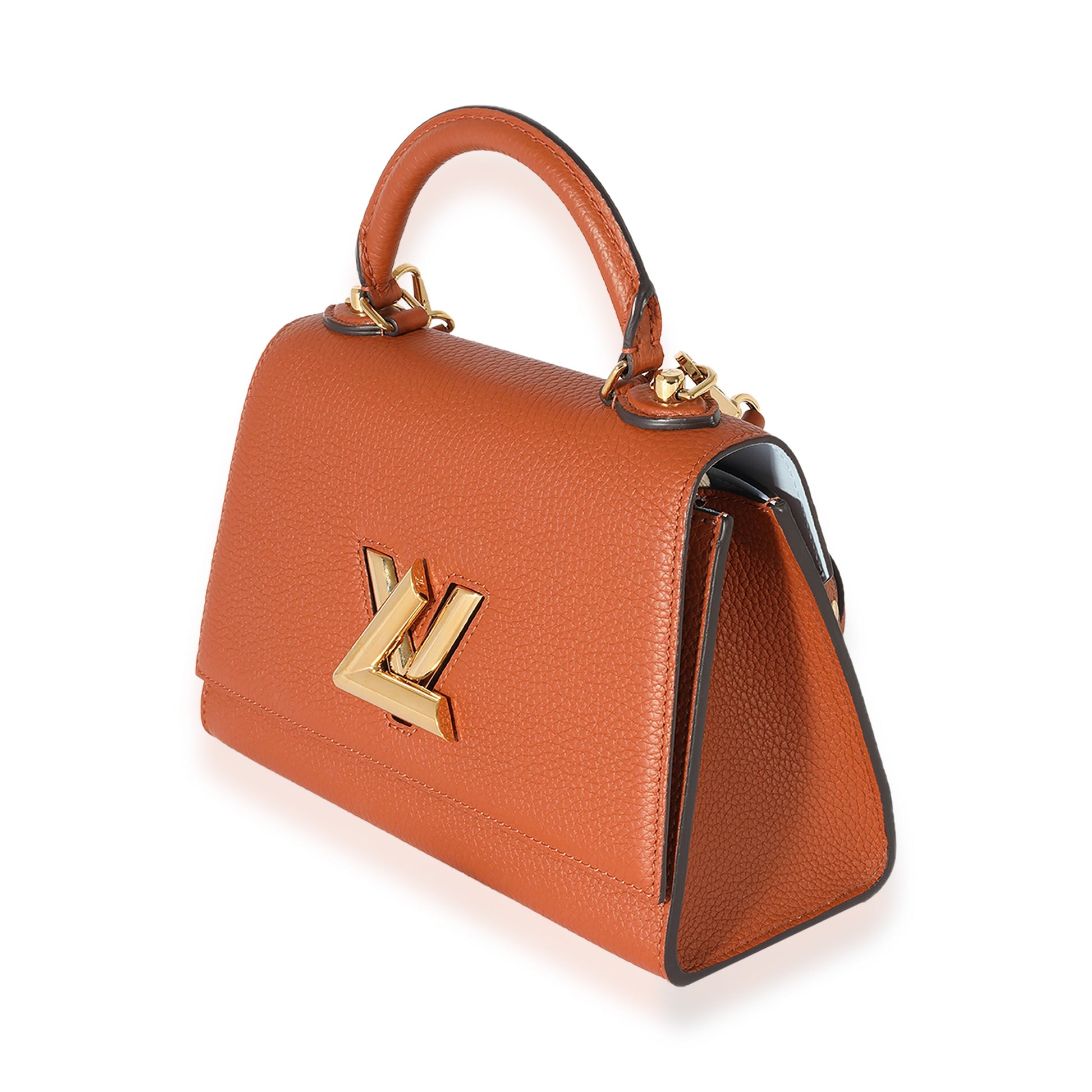 Louis Vuitton Caramel Taurillon Twist One Handle Handbag
