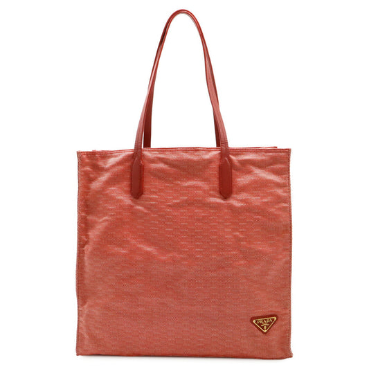 Prada Tessuto Stuoia 2Way Bag Leather Canvas Travel Bag