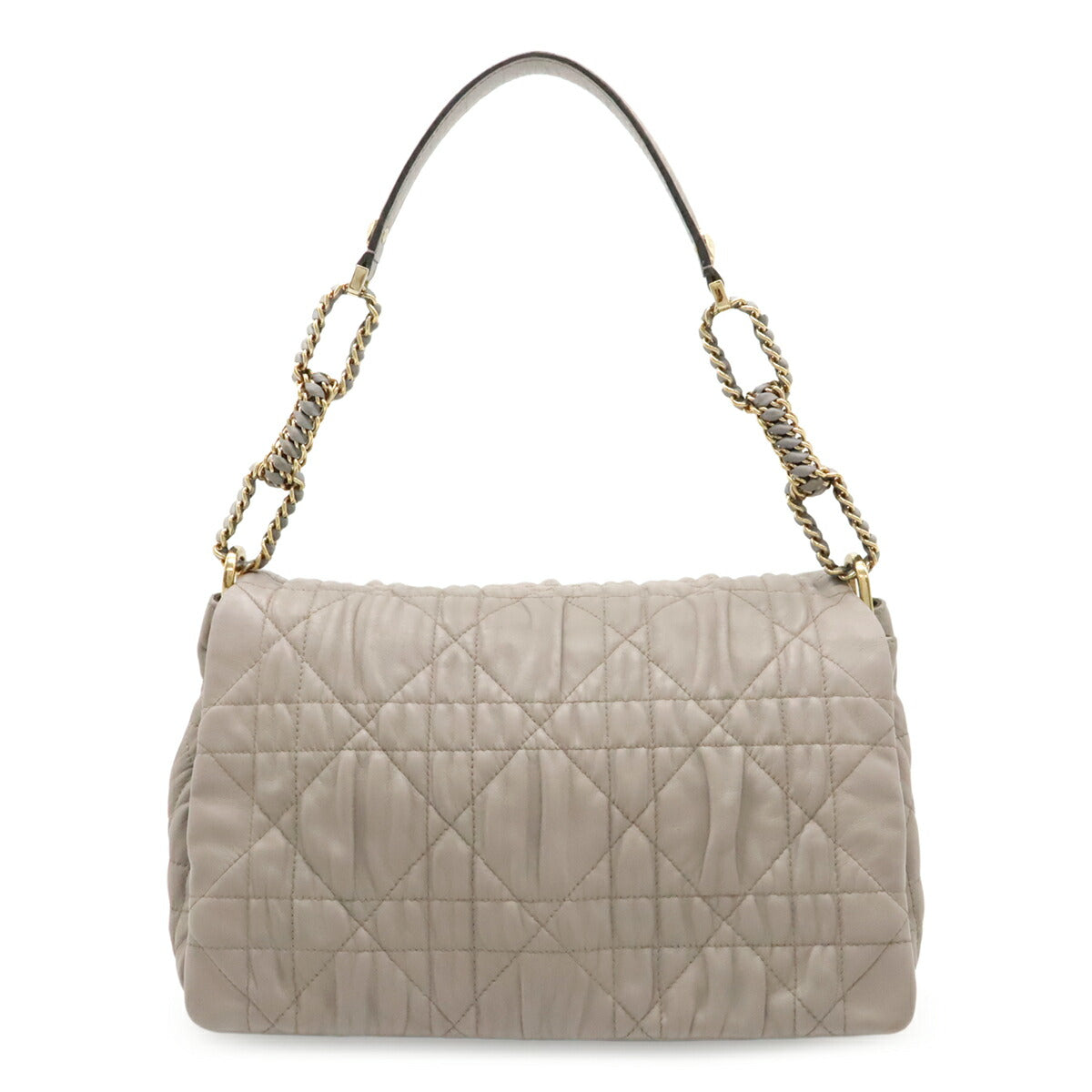 Dior Christian Cannage Shoulder Bag Leather