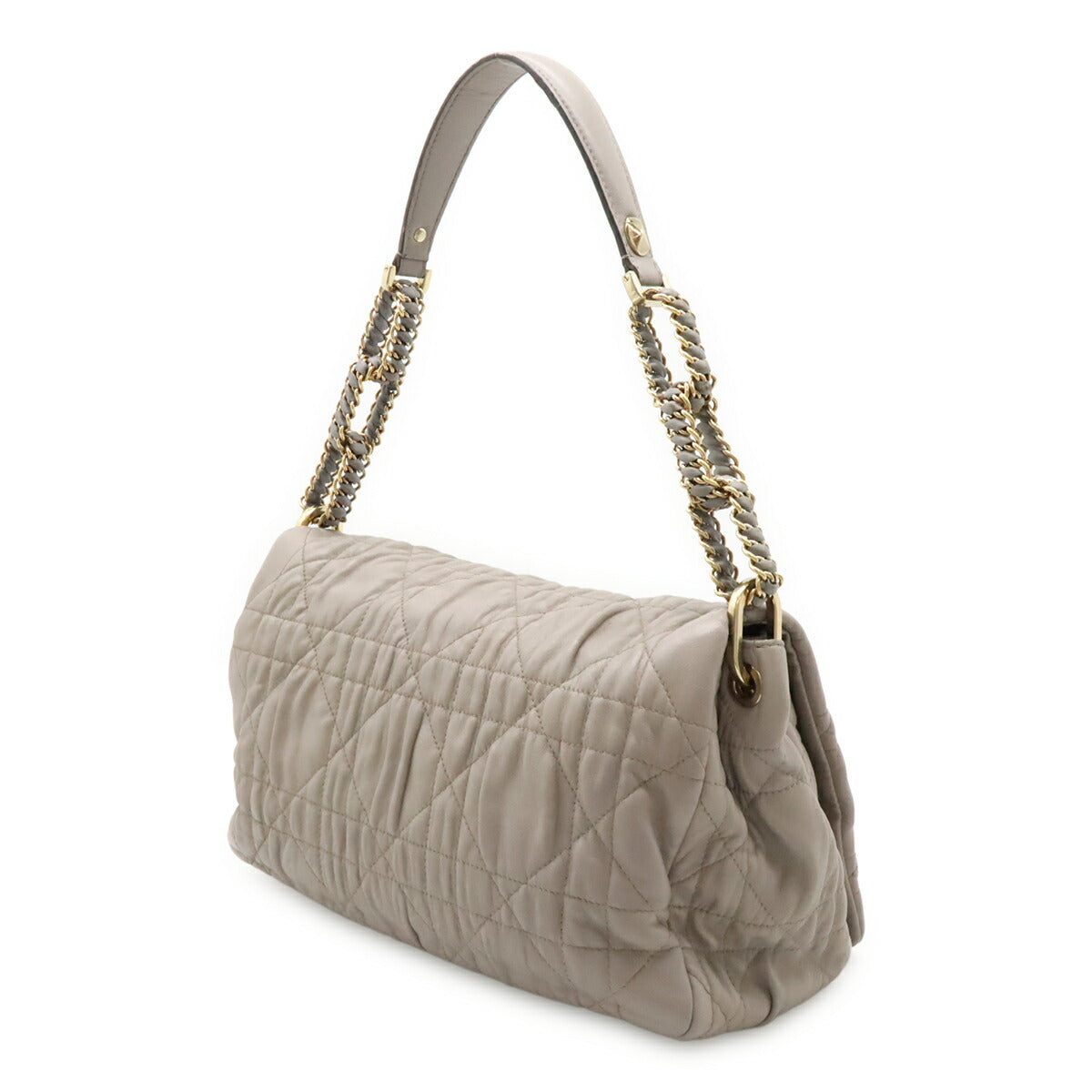 Dior Christian Cannage Shoulder Bag Leather