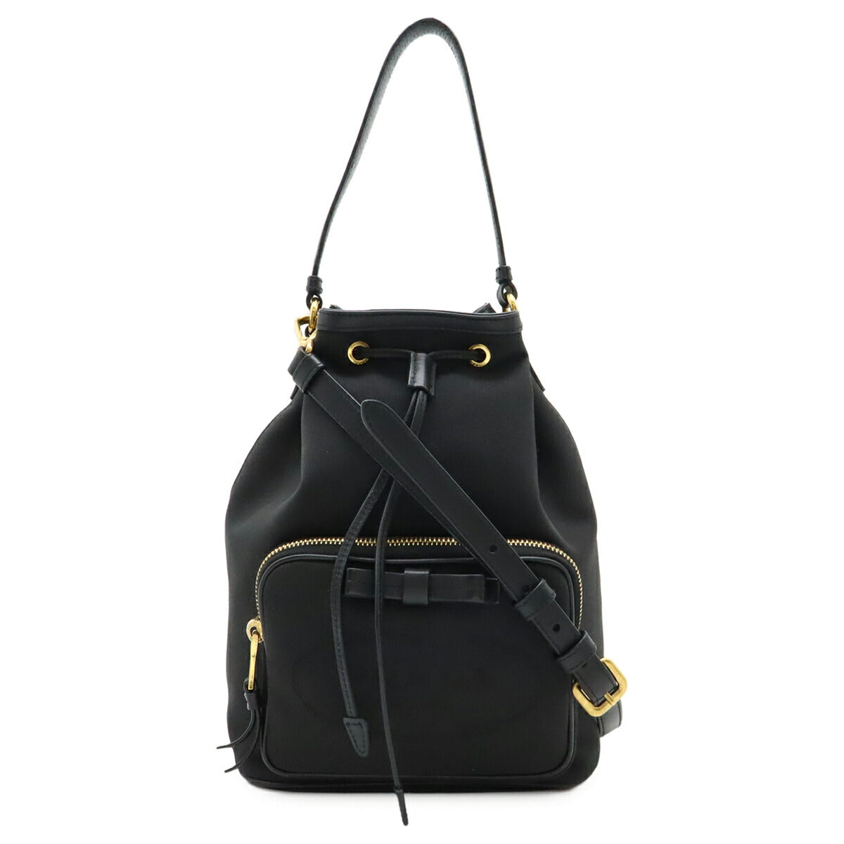 Prada Jacquard 2Way Bag Canvas Logo Travel Bag