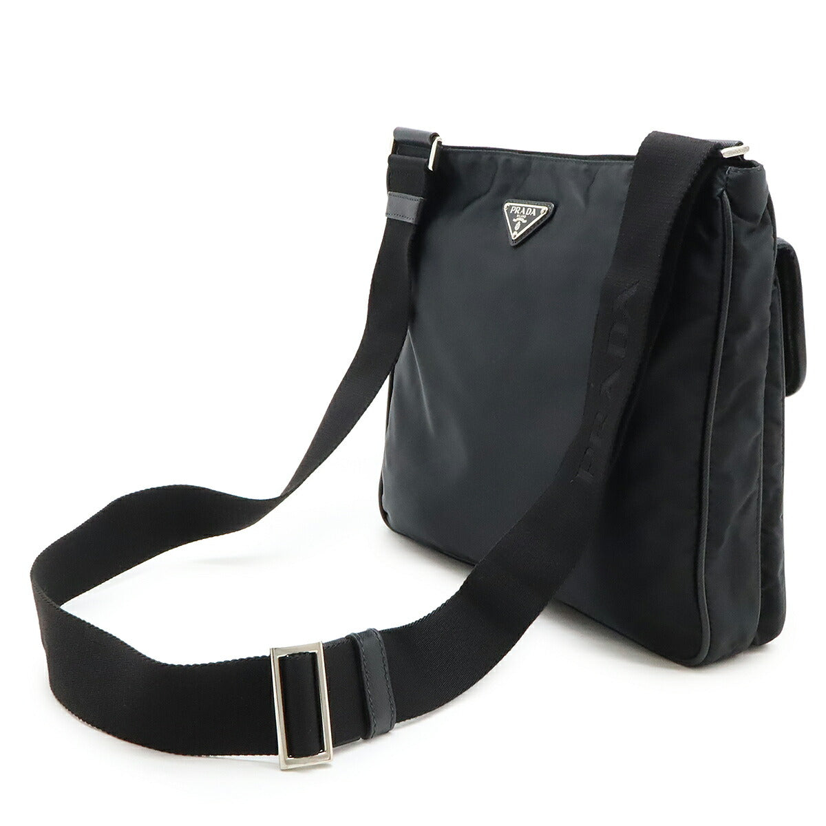 Prada Shoulder Bag Leather Nylon
