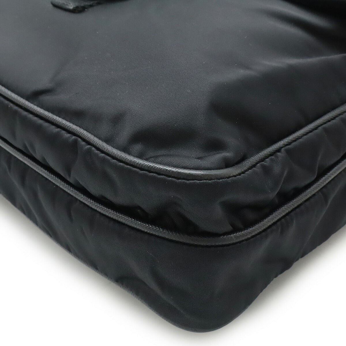 Prada Shoulder Bag Leather Nylon