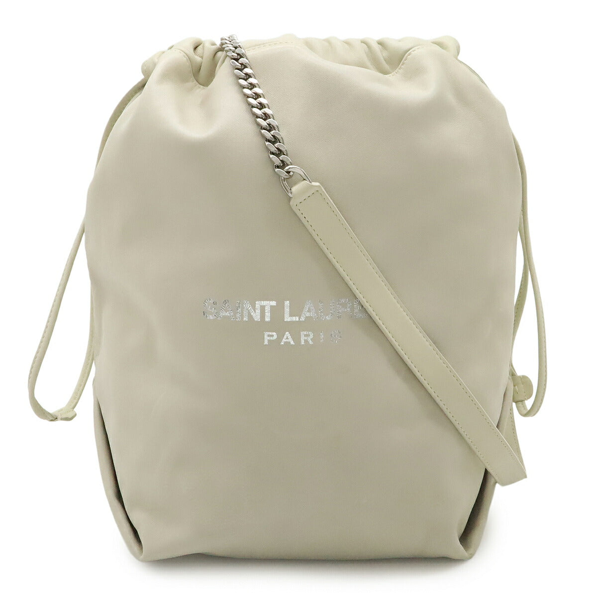 YSL Saint Laurent Teddy Pochon Shoulder Bag Leather