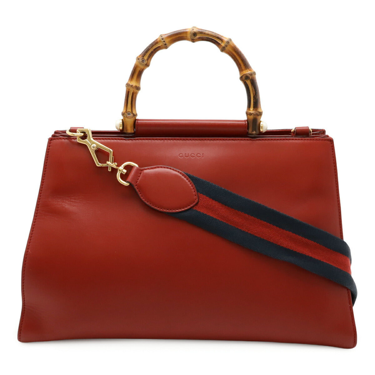 Gucci Nymphaea 2Way Bag Leather Travel Bag Bag 4