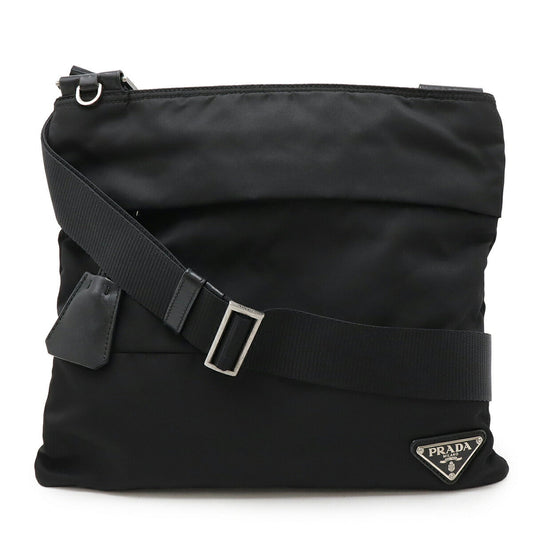 Prada Shoulder Bag Leather Nylon 4