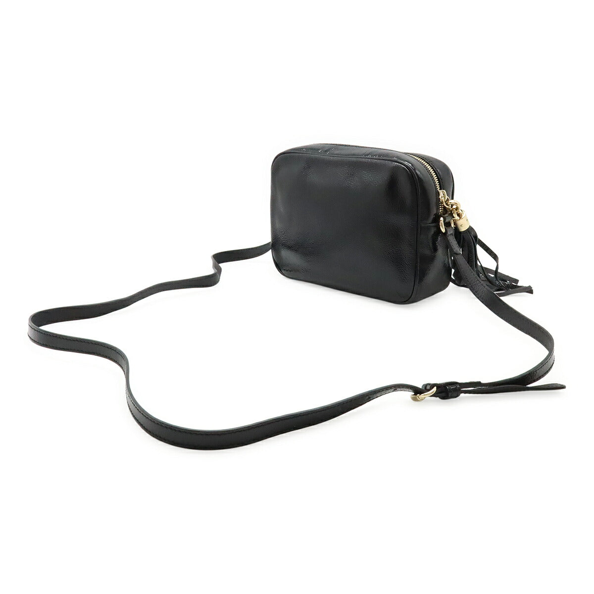 Gucci Soho Disco Enamel Shoulder Bag Leather Small