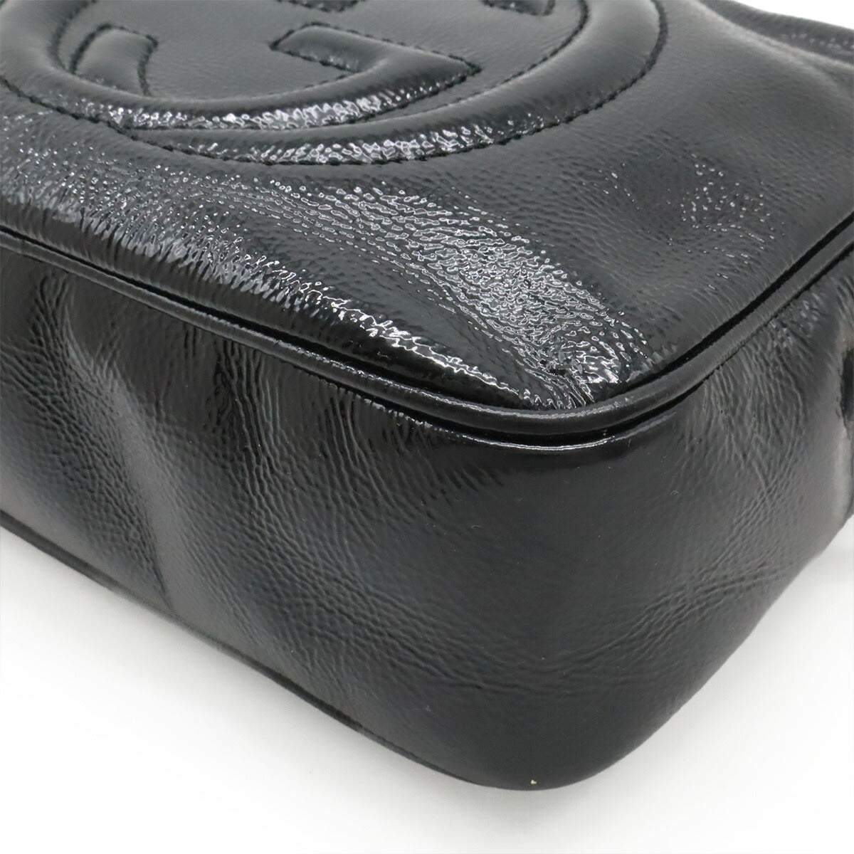 Gucci Soho Disco Enamel Shoulder Bag Leather Small