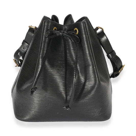 Louis Vuitton Epi Noe Leather Black Handbag