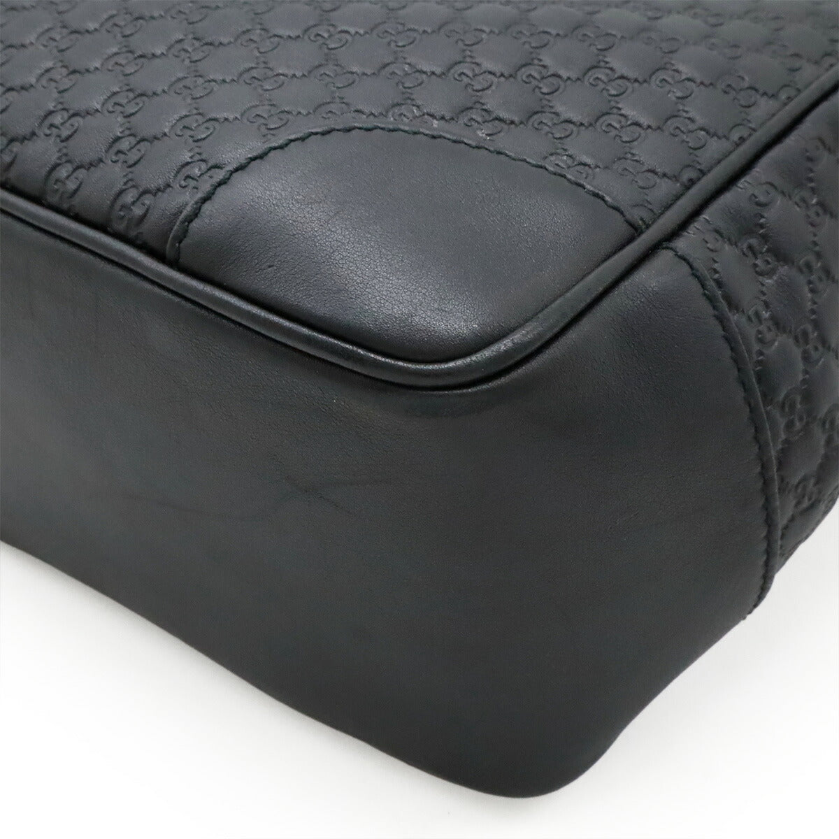 Gucci Microssima 2Way Handbag Leather Travel Bag Handbag 1