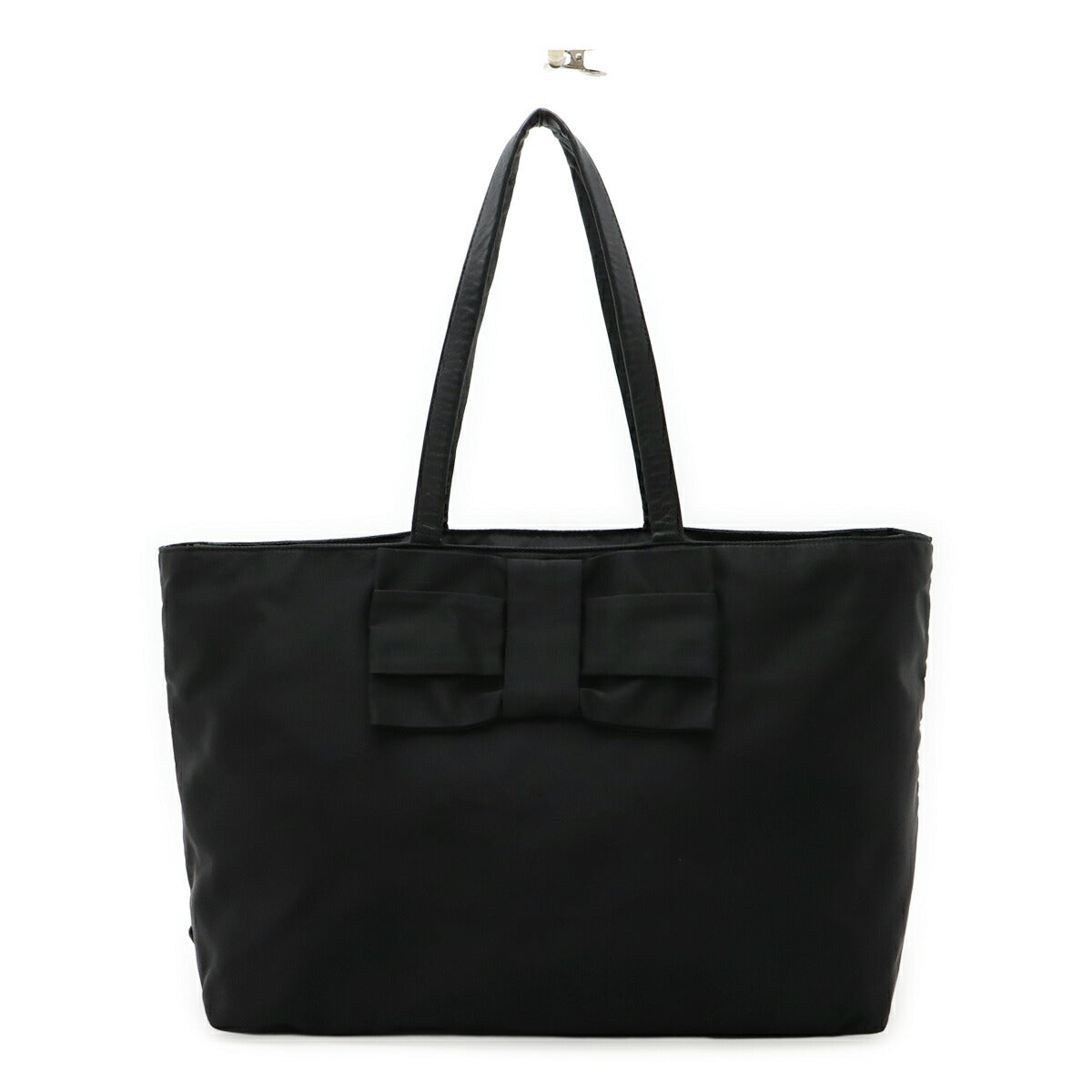 Prada 1Bg028 2Way Bag Leather Nylon Travel Bag