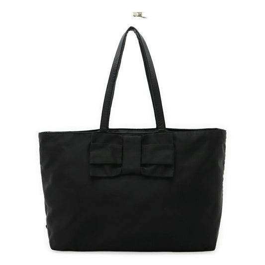 Prada 1Bg028 2Way Bag Leather Nylon Travel Bag