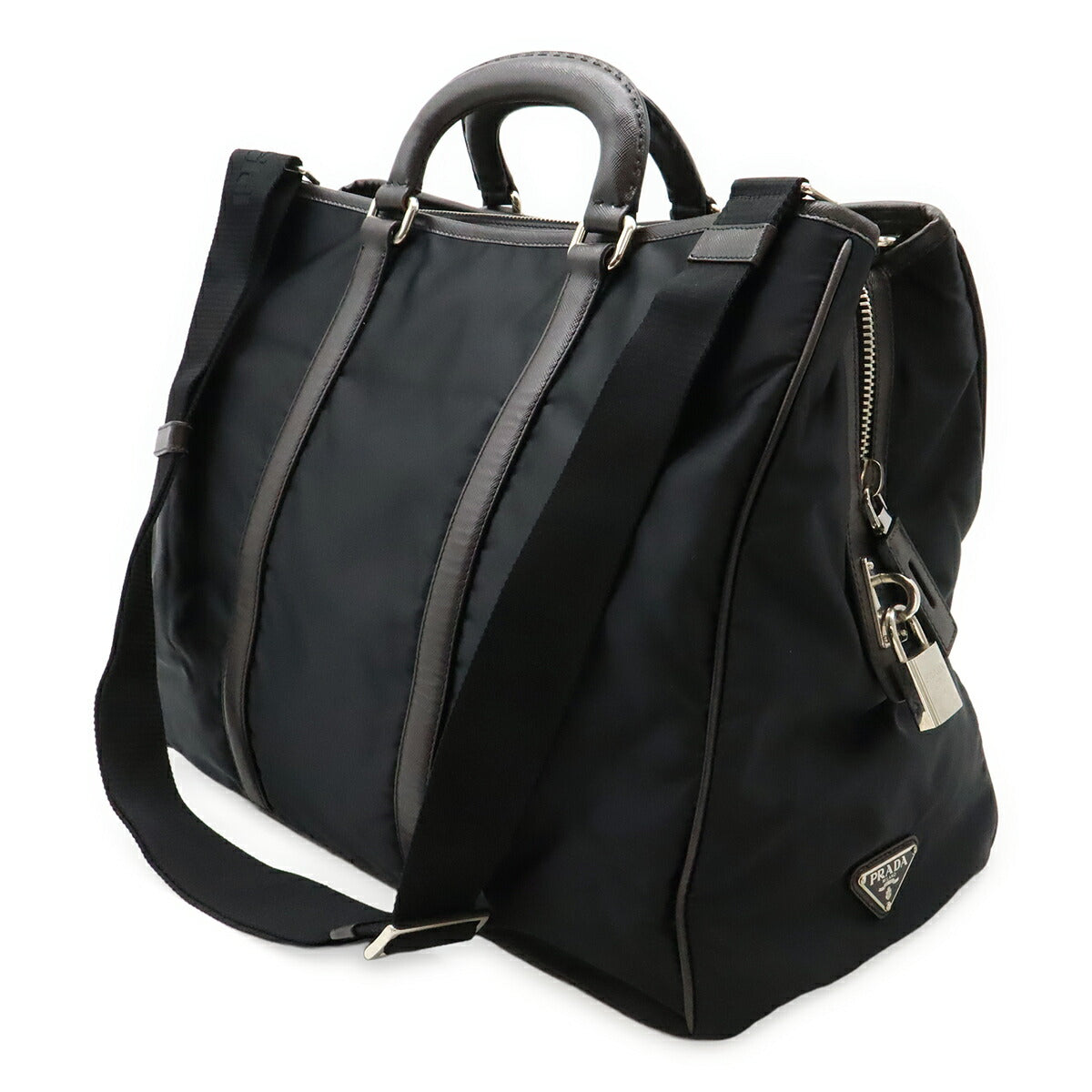 Prada 2Way Boston Bag Nylon Travel Bag