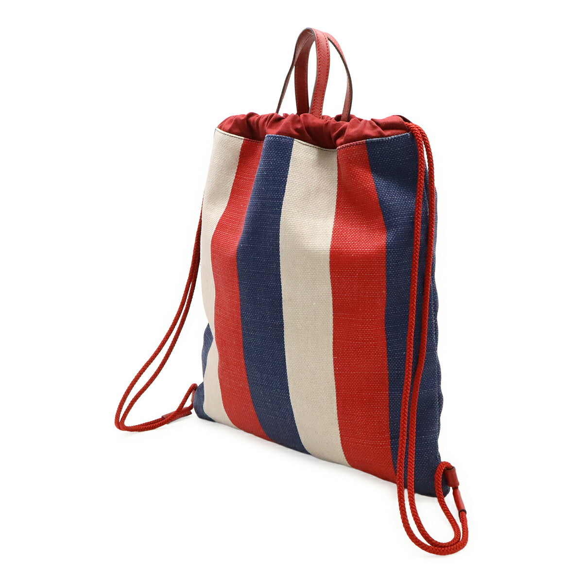 Gucci Print Tricolore Backpack Leather Canvas
