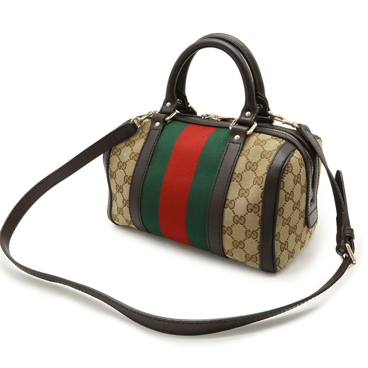 Gucci 2Way Handbag Canvas Travel Bag Handbag 4