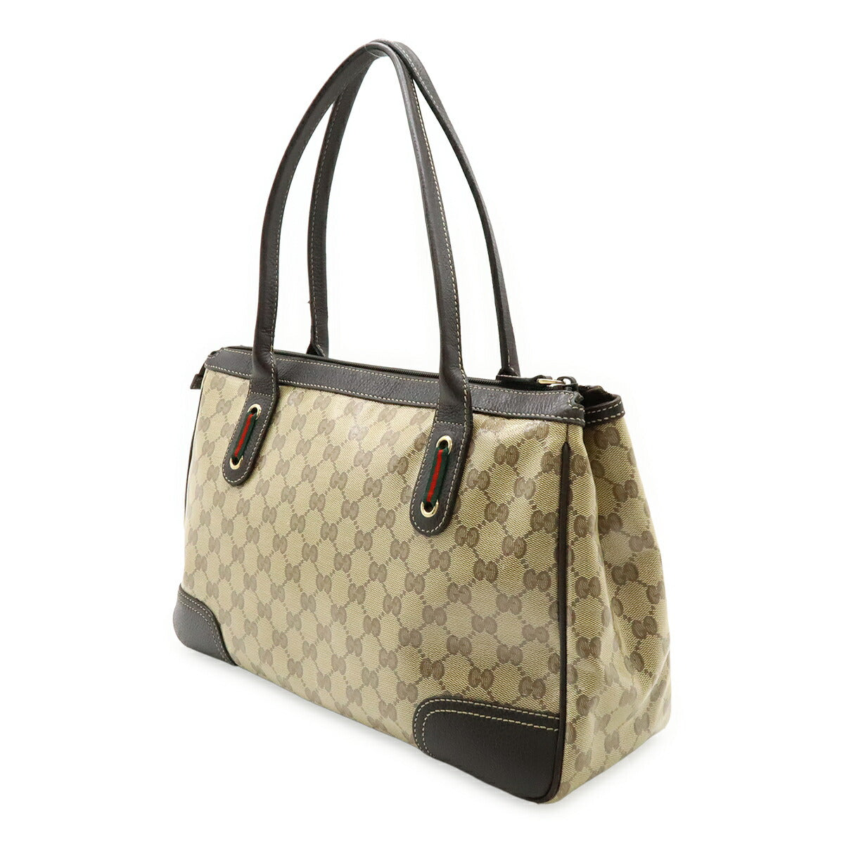 Gucci Crystal Coated Handbag Canvas Travel Bag