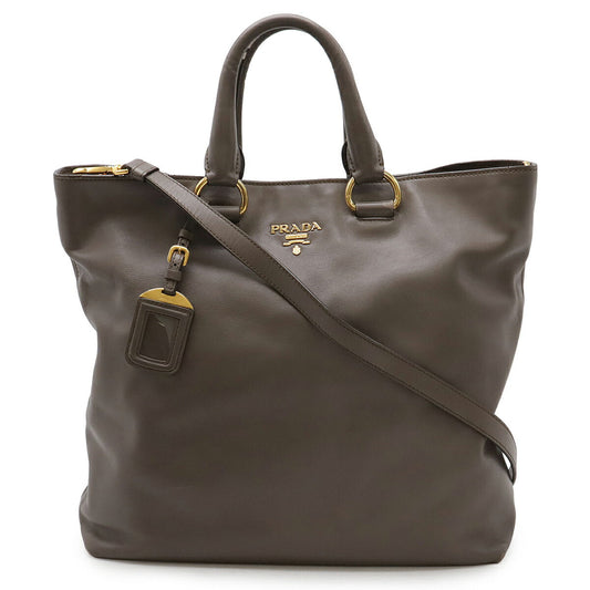 Prada 2Way Bag Leather Travel Bag 4