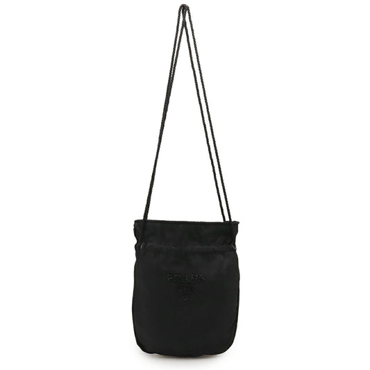 Prada Beads Shoulder Bag Nylon Logo Nylon Shoulder Bag