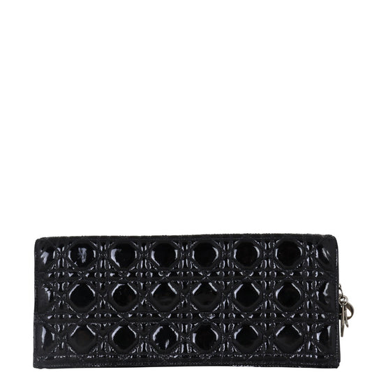 Dior Lady Patent Cannage Clutch Handbag Clutch Bag