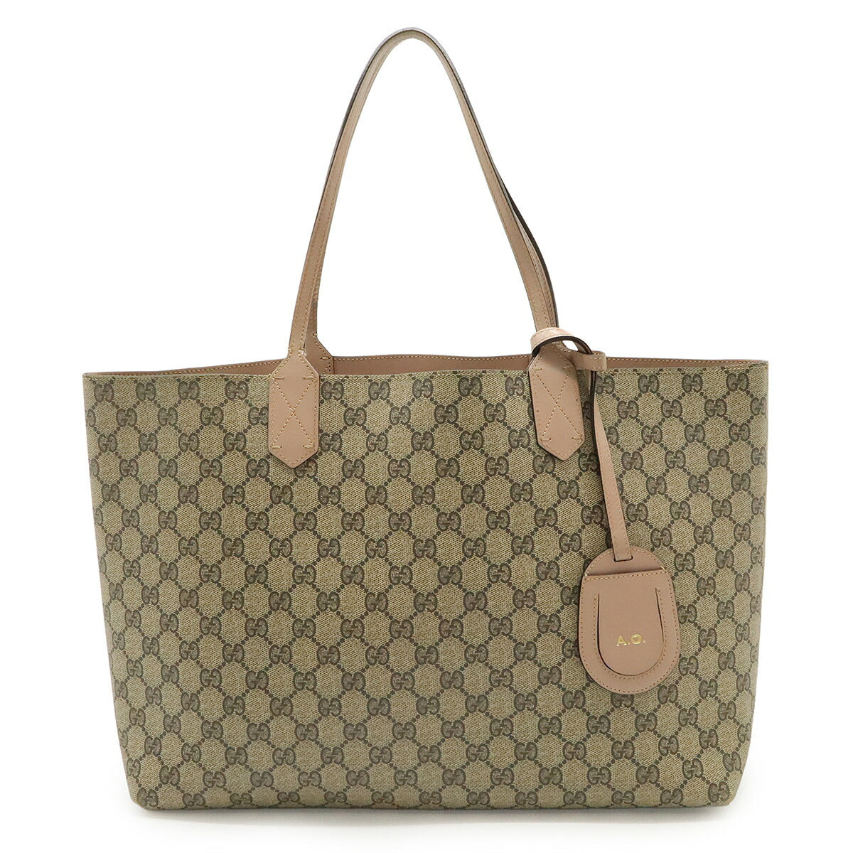 Gucci Supreme Pvc Coated 2Way Tote Bag Leather