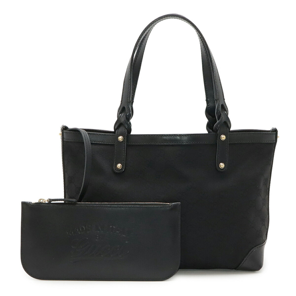 Gucci Tote Bag Leather Canvas Bag 7