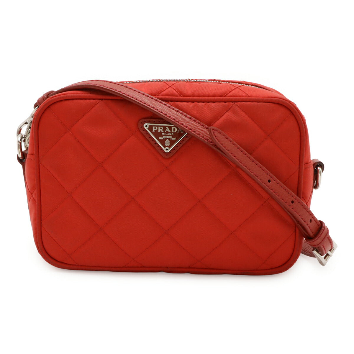 Prada 2Way Shoulder Bag Leather Nylon 2Way Shoulder Bag