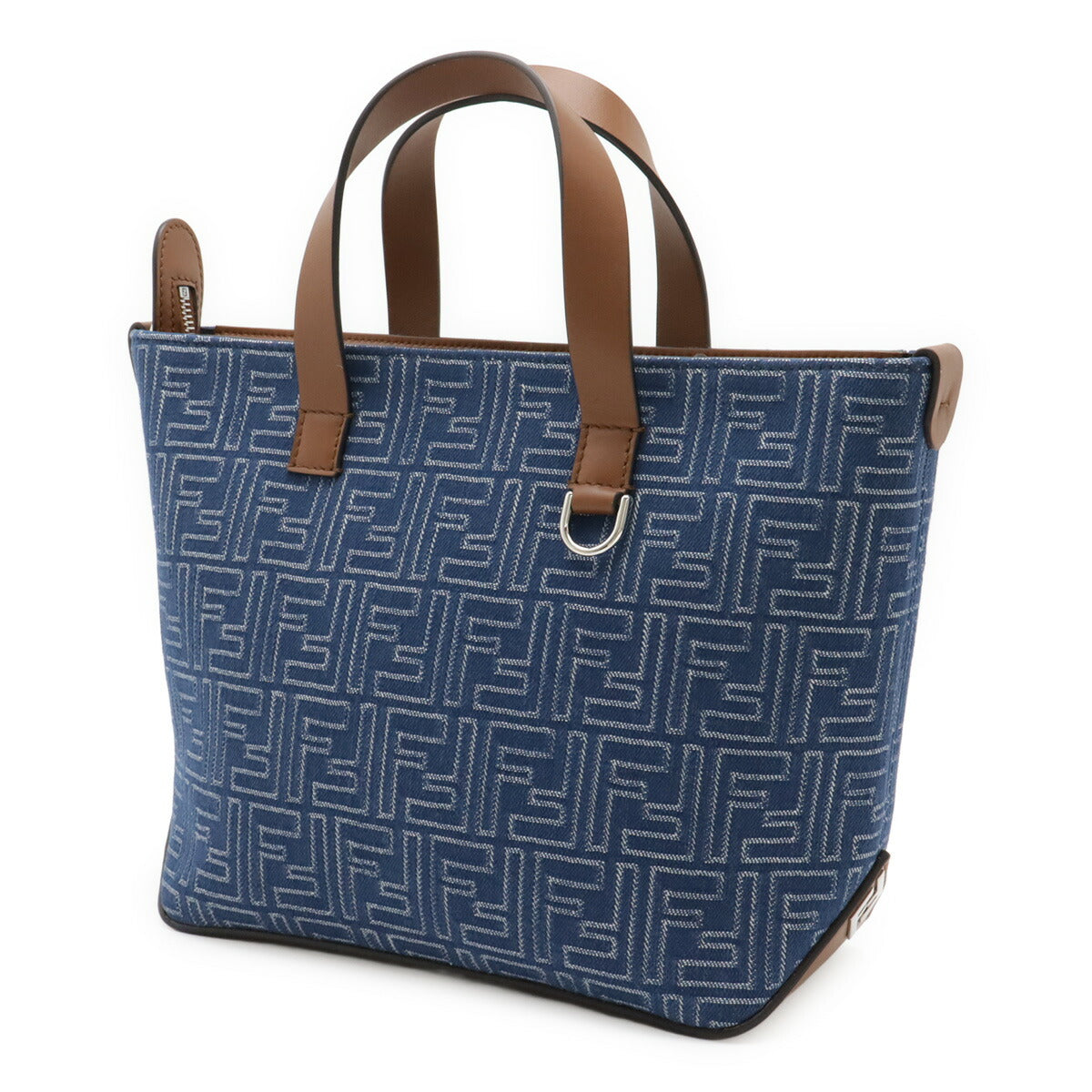Fendi Ff Shopping Bag Ff Jacquard Handbag Tote Bag