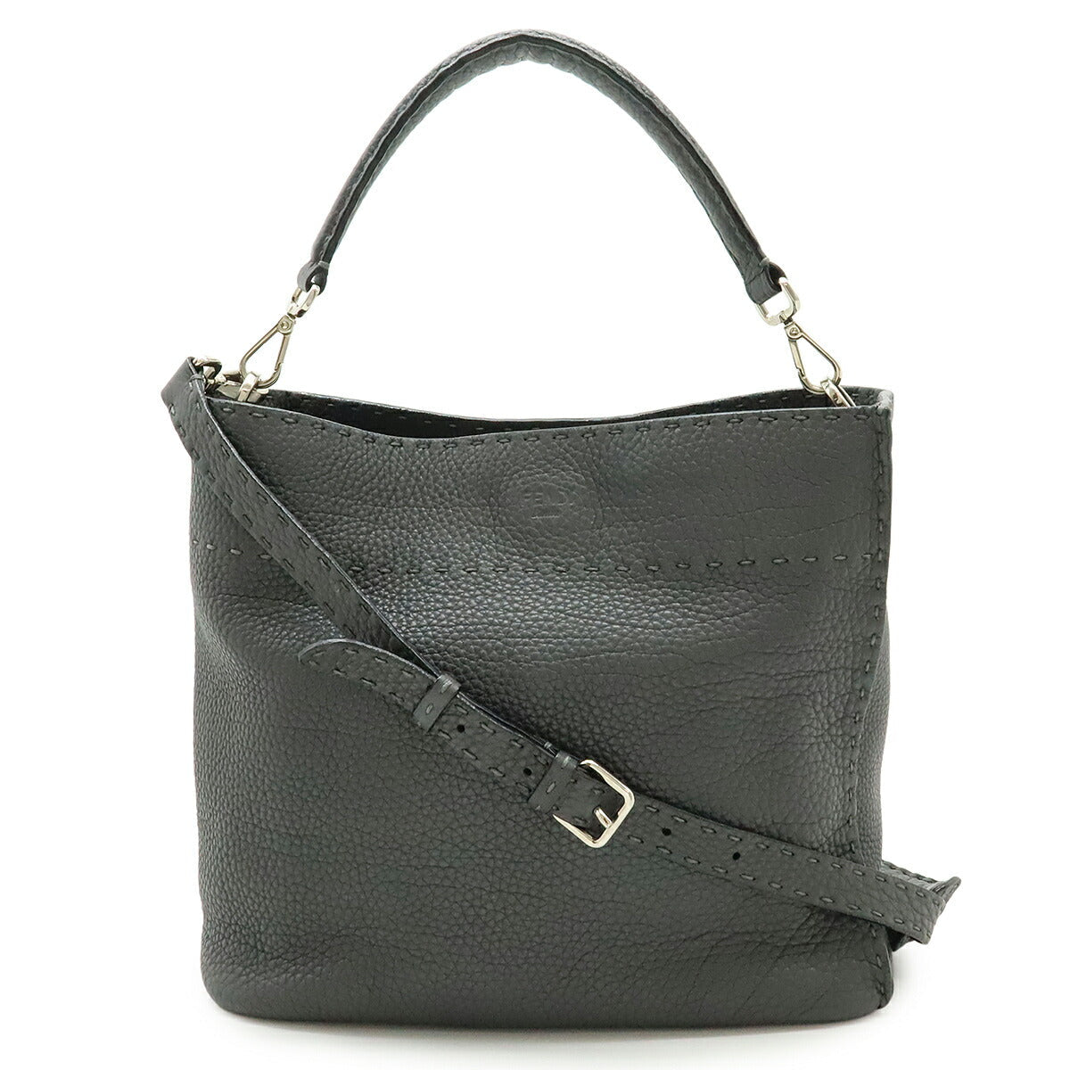 Fendi Selleria Anna 2Way Bag Leather Travel Bag