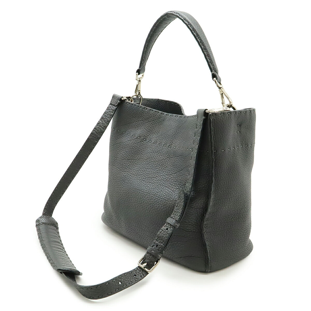 Fendi Selleria Anna 2Way Bag Leather Travel Bag