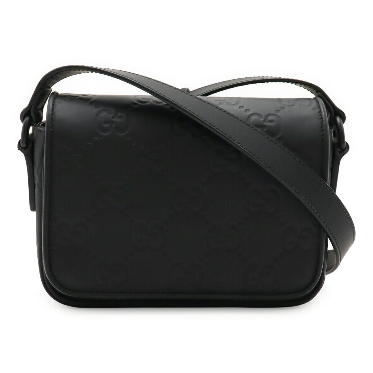 Gucci Rubber Effect Shoulder Bag Leather