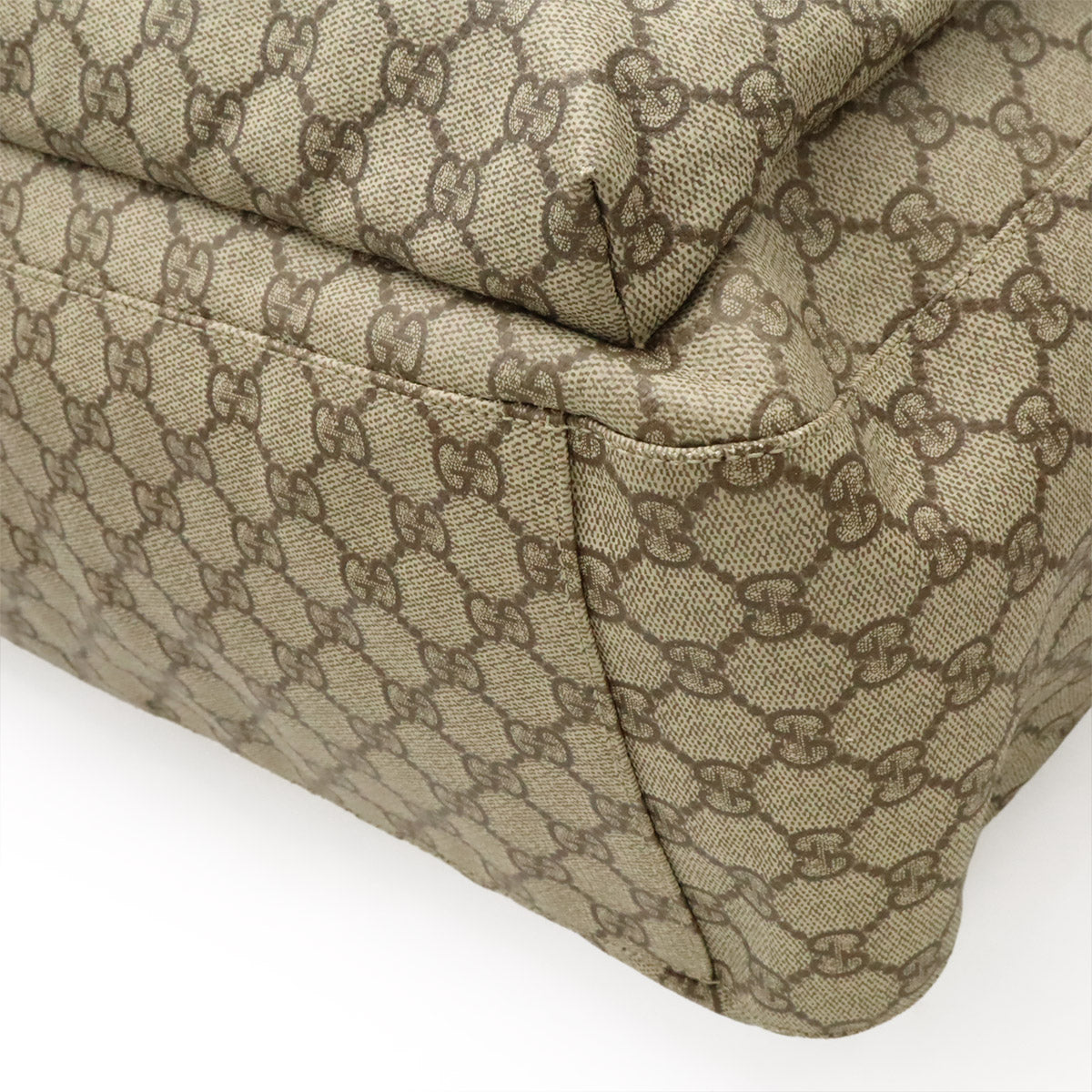 Gucci Supreme Coated Boston Bag Canvas Travel Bag