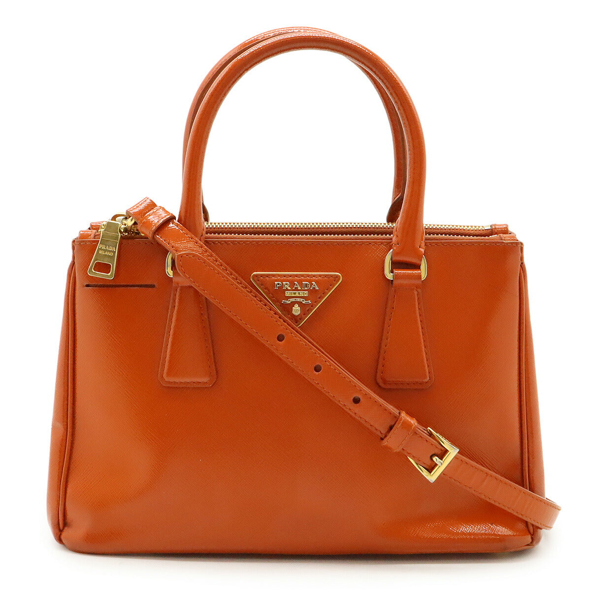Prada Galleria Vernic 2Way Bag Saffiano Travel Bag